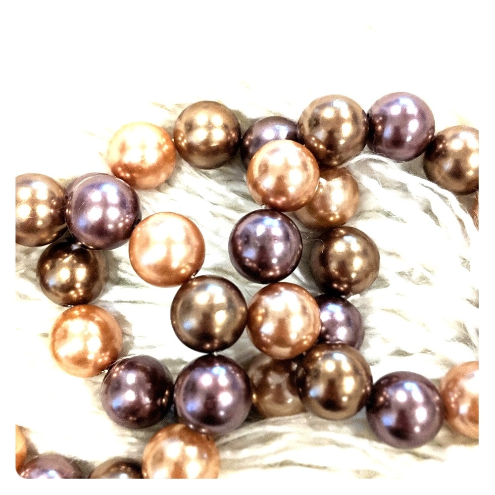 Large costume pearls